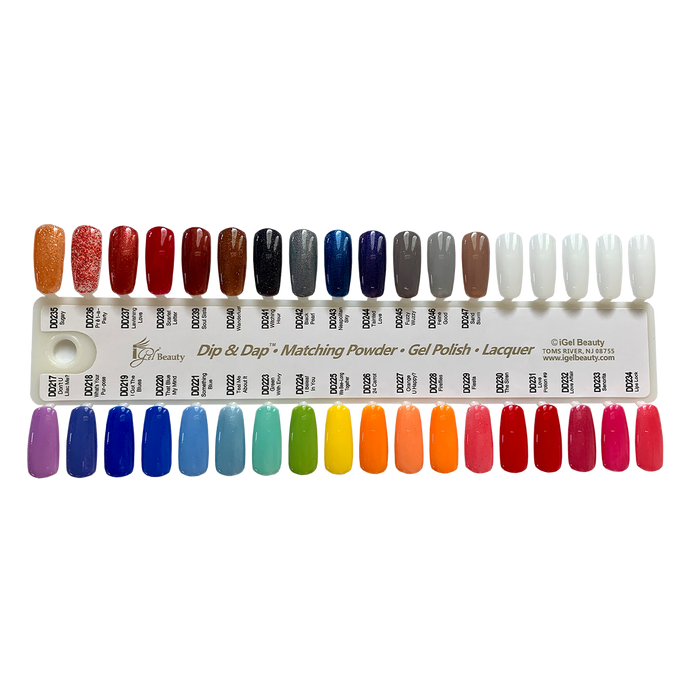 iGel Dip & Dap Color Chart 1-247
