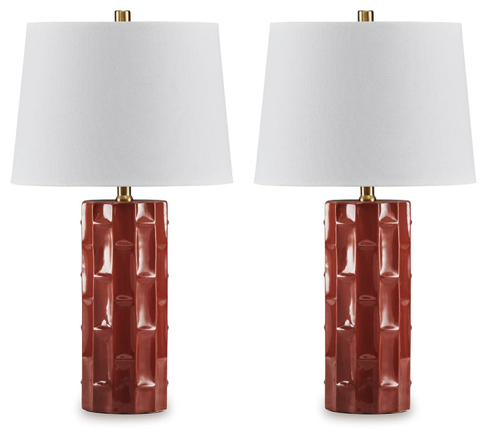 Jacemour Burnt Umber Ceramic Table Lamp