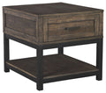 Johurst Grayish Brown Rectangular End Table