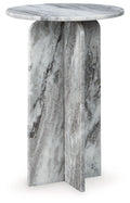 Keithwell Gray Round Accent Table
