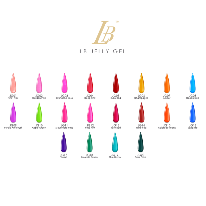 LB Jelly Gel Color Professional Collection (JG01-20)