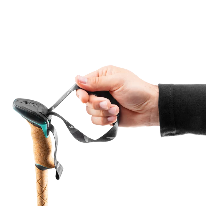 Close up of hang holding lekki trekking pole