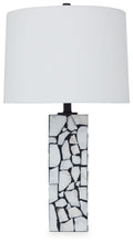 Macaria White / Black Marble Table Lamp