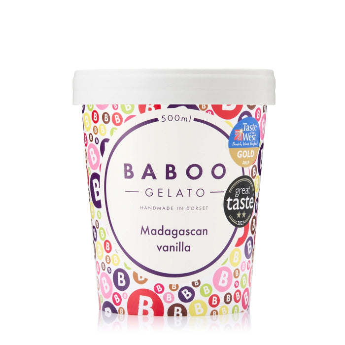 Baboo Gelato Madagascan Vanilla Gelato 500ml