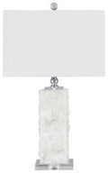 Malise White Alabaster Table Lamp