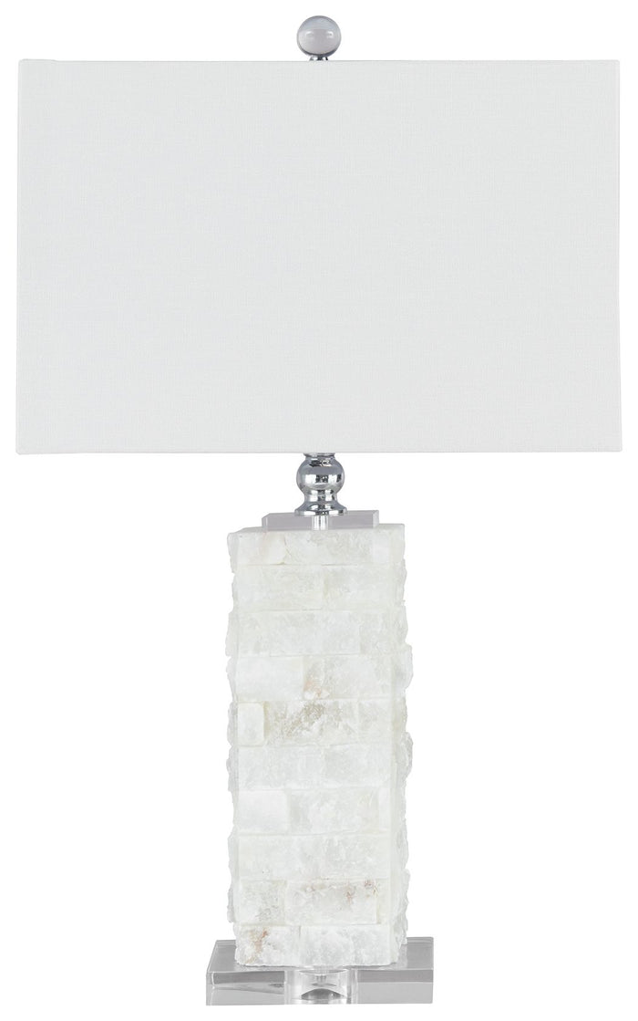 Malise White Alabaster Table Lamp