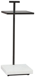 Mannill Black / White Accent Table