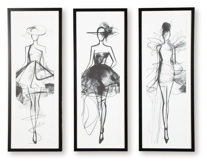 Mckerrick Black / White Wall Art Set