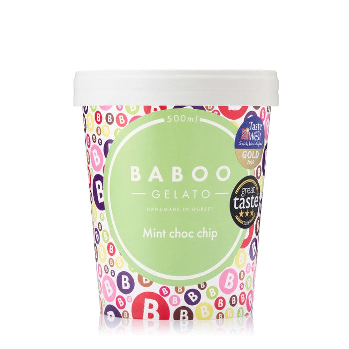 Baboo Gelato Mint Choc Chip 500ml