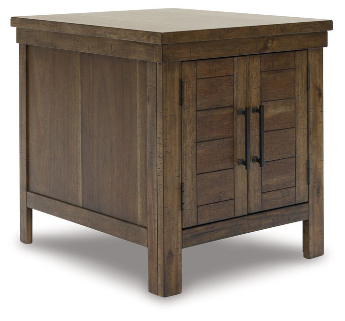 Moriville Grayish Brown Rectangular End Table