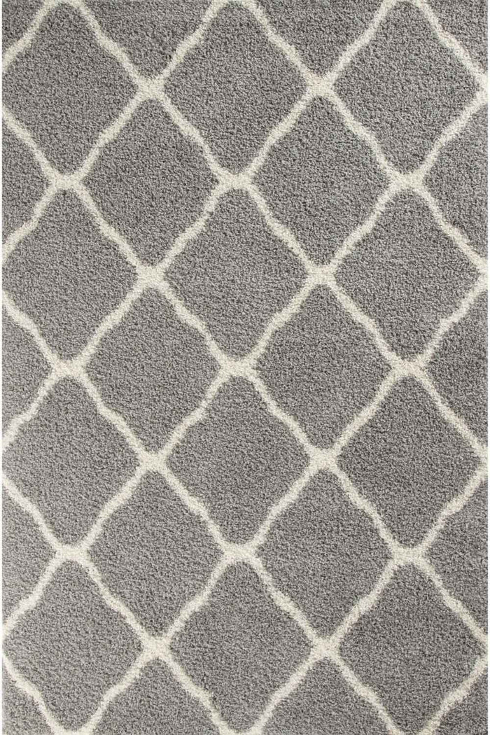 Moroccan Grey Shaggy Rug | 710