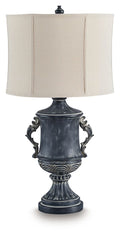 Morvanford Antique Black Poly Table Lamp