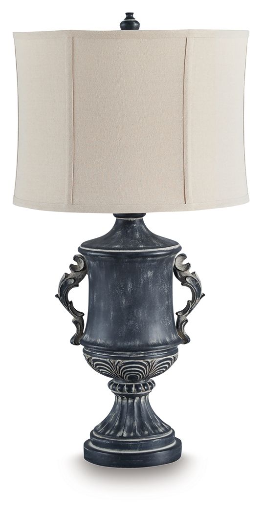 Morvanford Antique Black Poly Table Lamp