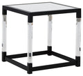 Nallynx Metallic Gray Square End Table