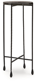 Newgoren Clear / Black Accent Table