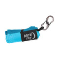NiteIze RadDog rolled up in Blue on a white background