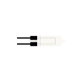 NV-HALOGENLAMPE/Bulb G4 10W von GRAU B2C, kompakte Glühlampe mit klarer Glasstruktur für modernes Lichtdesign und hohe Leuchtkraft.