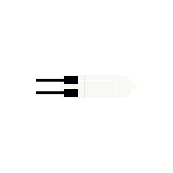 NV-HALOGENLAMPE/Bulb G4 10W von GRAU B2C, kompakte Glühlampe mit klarer Glasstruktur für modernes Lichtdesign und hohe Leuchtkraft.