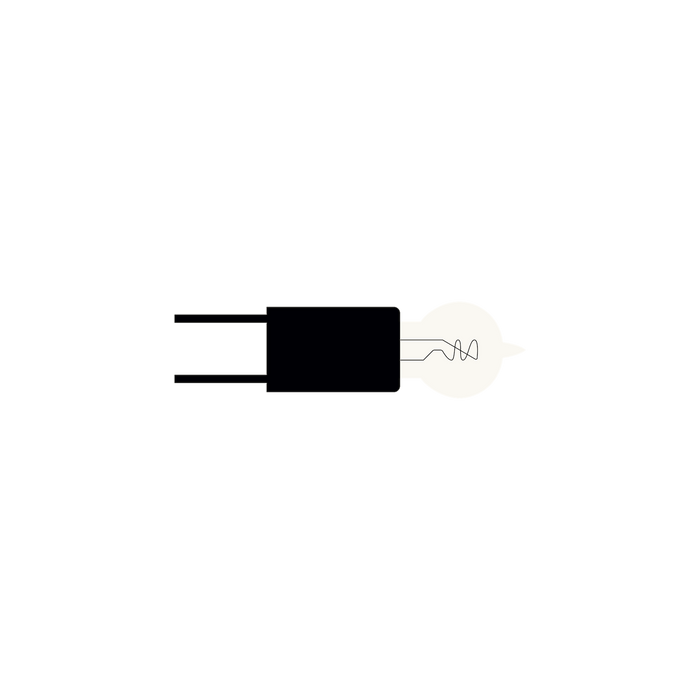 NV-HALOGENLAMPE/Bulb G4 14W ECO von GRAU B2C mit klarem Design, G4-Sockel und feiner Glasfassung für modernes Lichtkonzept.