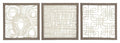 Odella Cream / Taupe Wall Decor Set