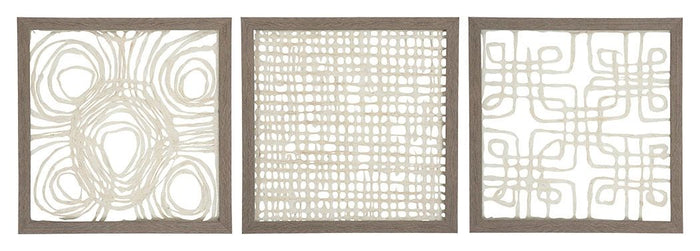 Odella Cream / Taupe Wall Decor Set
