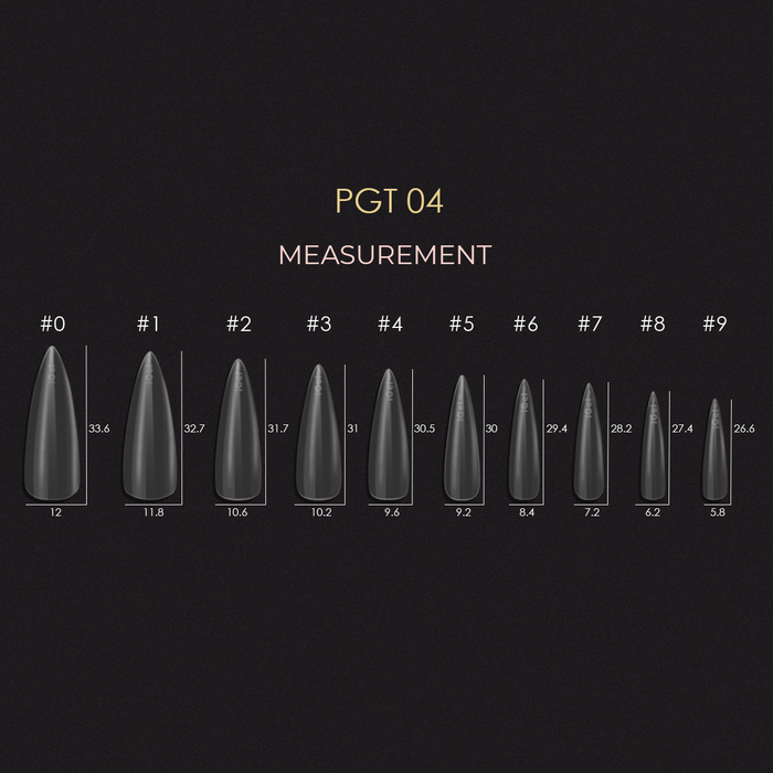Pro Gel Tips - PGT04 Medium Stiletto
