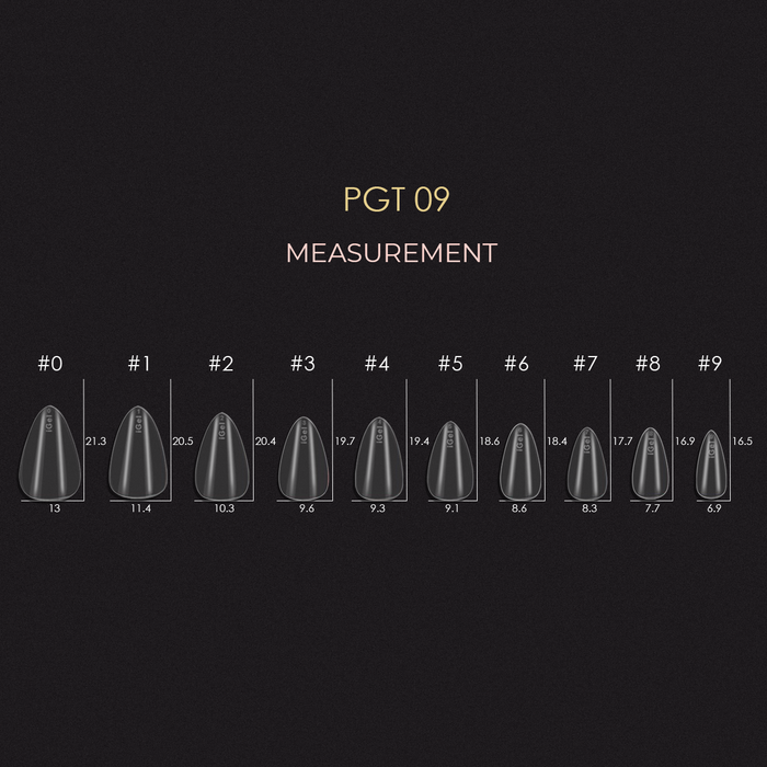 Pro Gel Tips - PGT09 Short Almond