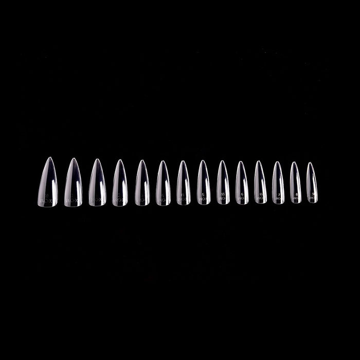 PRO-X Soft Gel Nail Tips 09 - Natural Stiletto Long
