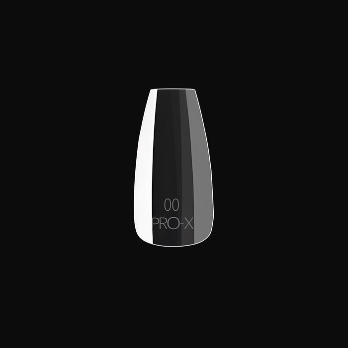 PRO-X Soft Gel Nail Tips 14 - Natural Coffin Medium