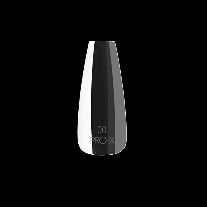 PRO-X Soft Gel Nail Tips 15 - Natural Coffin Long