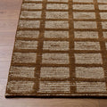 Pumoma Brown Modern Minimalist Handmade Area Rug