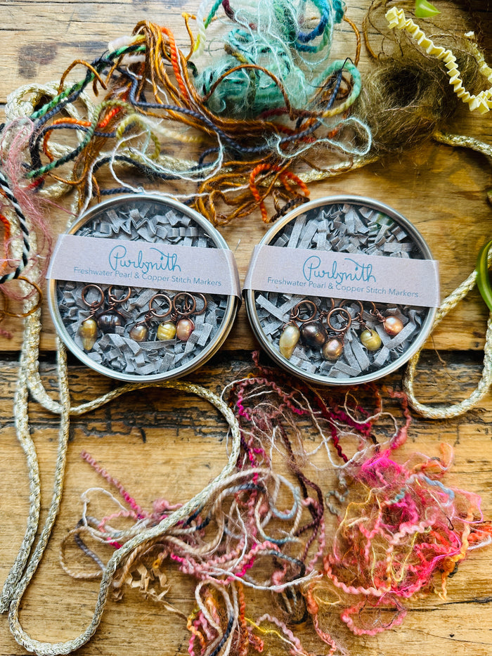 Purlsmith Stitch Markers Copper Up To Size 8