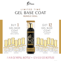 REFILL BUNDLE - IGEL BASE COAT- 8 OZ + 12 FREE 0.5 OZ BOTTLES