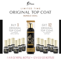 REFILL BUNDLE - IGEL ORIGINAL TOP COAT - 8 OZ + 12 FREE 0.5 OZ BOTTLES
