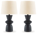 Scarbot Distressed Black Paper Table Lamp