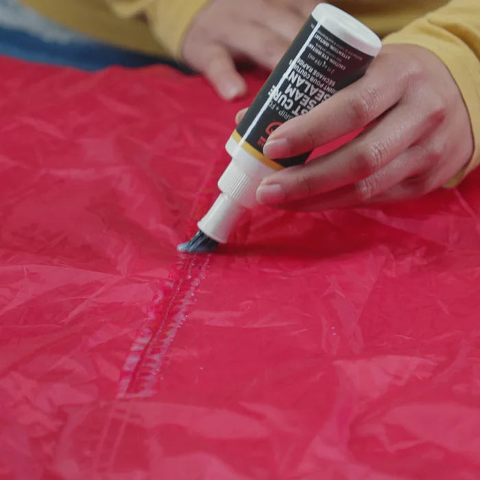 Seam Grip FC seam sealer application
