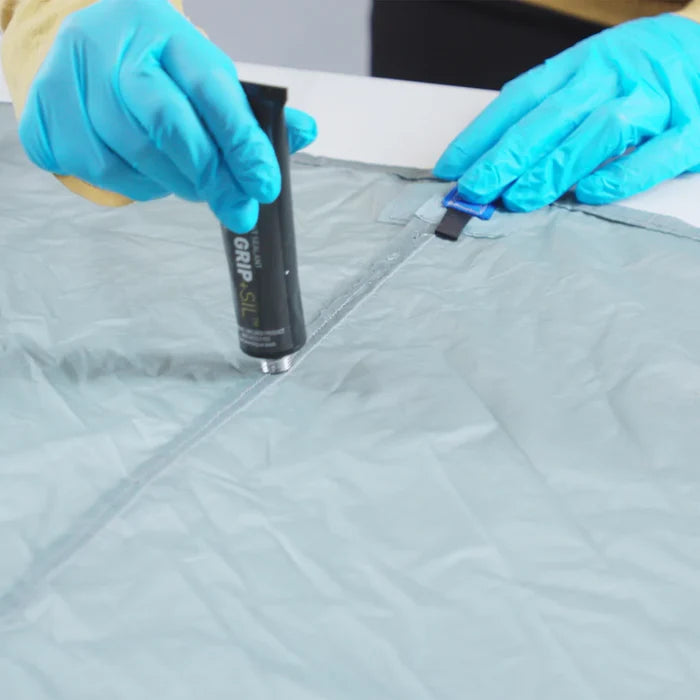 Seam Grip SIL silicone seam sealer application
