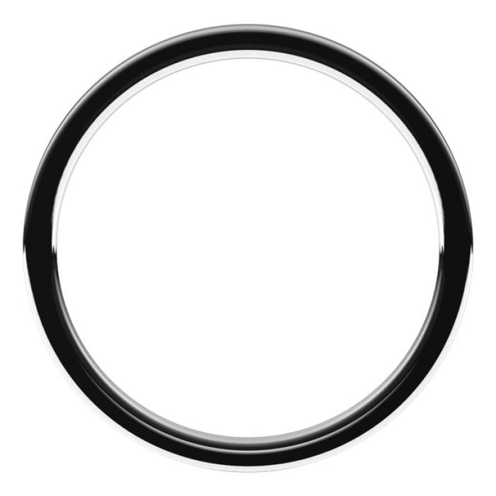 Sterling Silver 1 mm Flat Comfort Fit Light Band Size 6