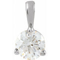 Sterling Silver 1/3 CT Lab-Grown Diamond Pendant