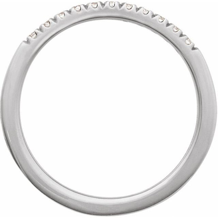 Sterling Silver 1/6 CTW Lab-Grown Diamond Stackable Ring