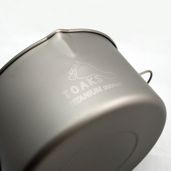 Titanium 2000ml Pot with Bail Handle - view 5