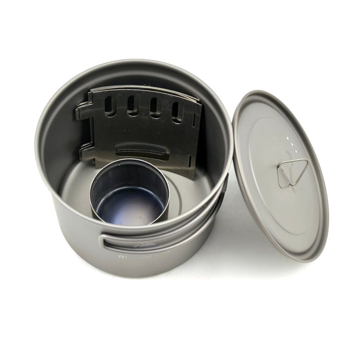 Titanium Alcohol Stove and 900ml Pot Cook System - view 3