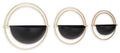 Tobins Black / Gold Finish Wall Planter Set
