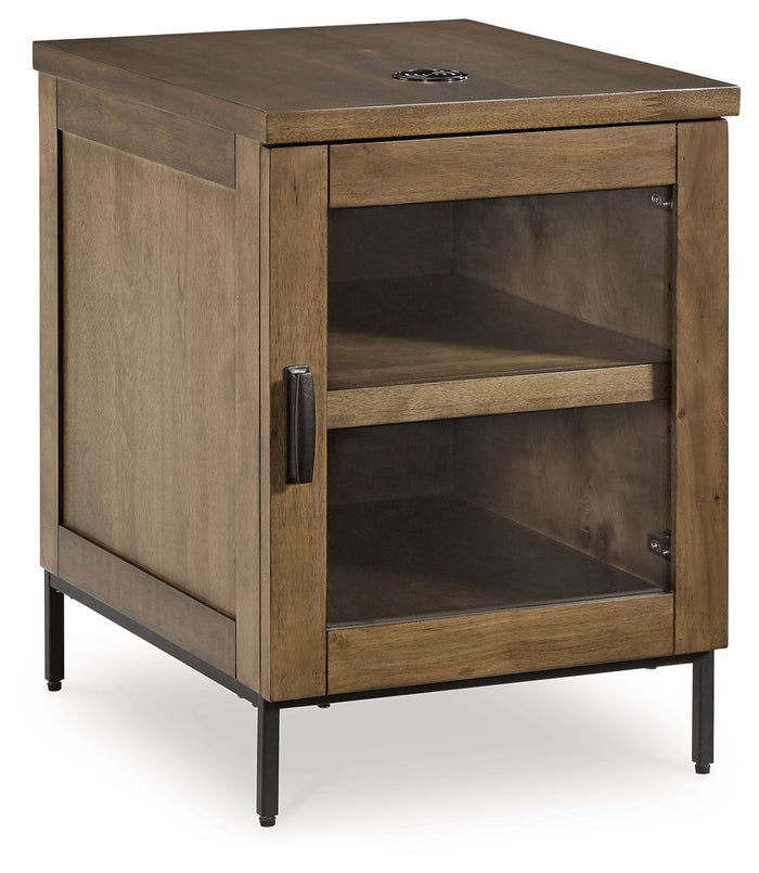 Torlanta Brown Chair Side End Table