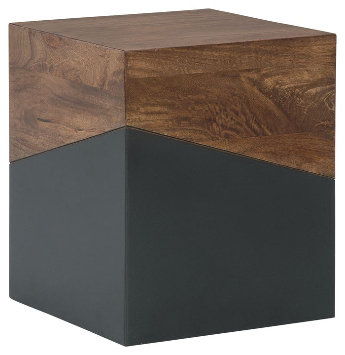 Trailbend Brown / Gunmetal Accent Table