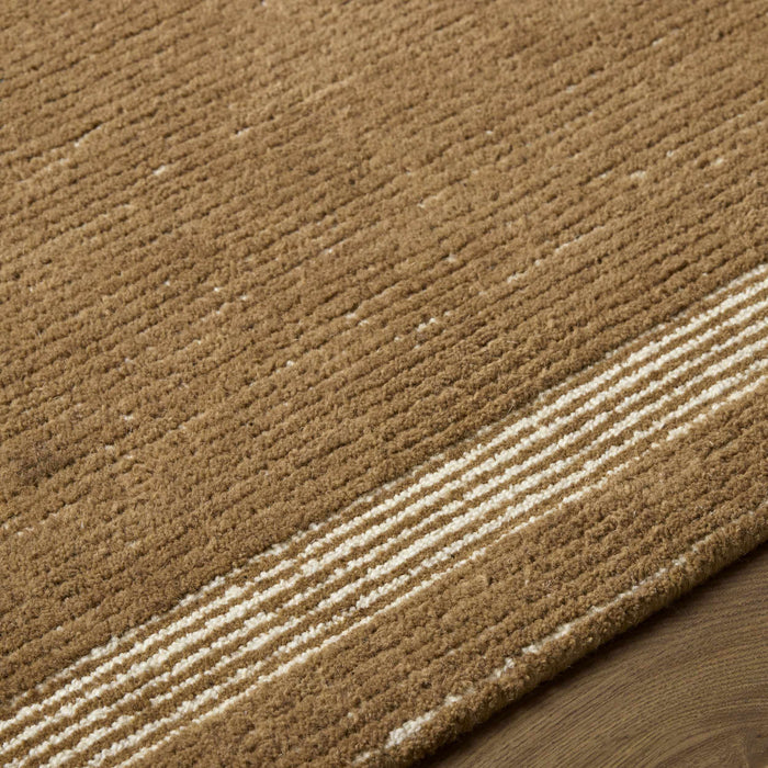 Tufape Brown Modern Minimalist Handmade Area Rug