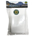 Tyvek Small folded and inside of a clear plastic bag with a header card on top