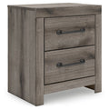 Urbanoore Brown Gray Two Drawer Night Stand