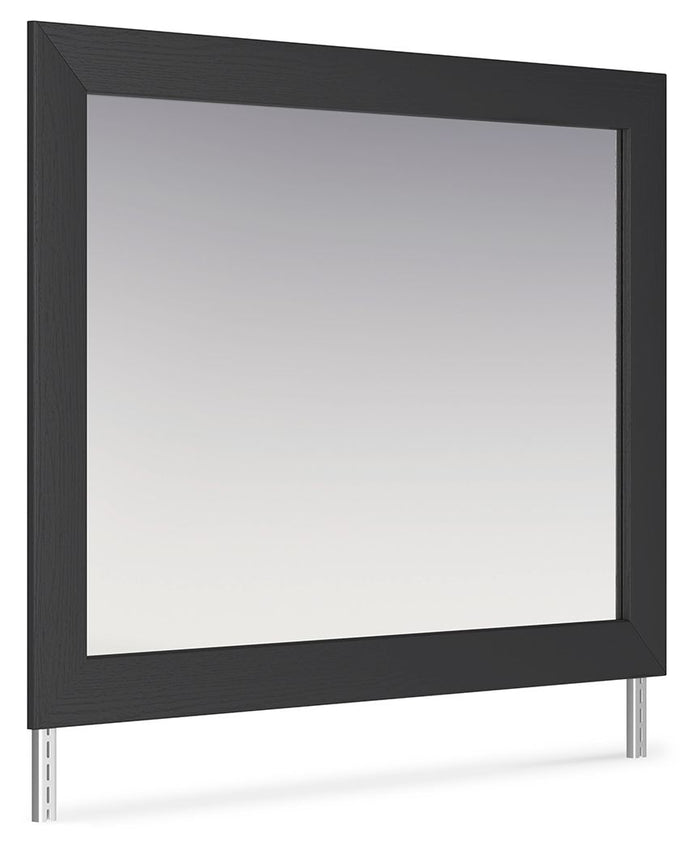 Vertani Black Bedroom Mirror