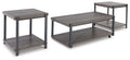 Wilmaden Gray / Black Occasional Table Set